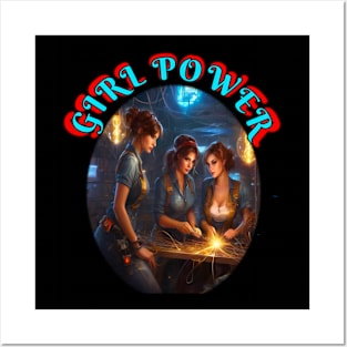 Girl Power welders Posters and Art